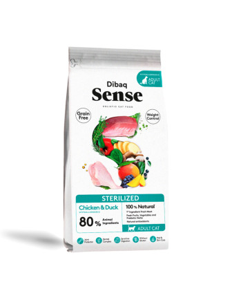 Alimento Dibaq Sense Sterilized Pollo y Pato para Gatos