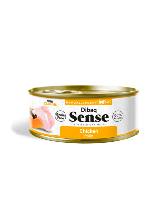 Alimento Húmedo Gato Adulto Dibaq Sense Pollo Lata 70 Gr