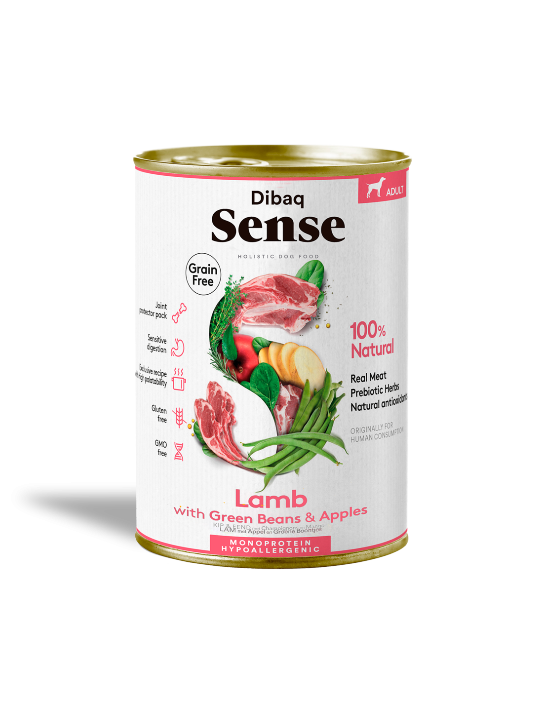 Alimento Húmedo para Perro Adulto Dibaq Sense Cordero 380g