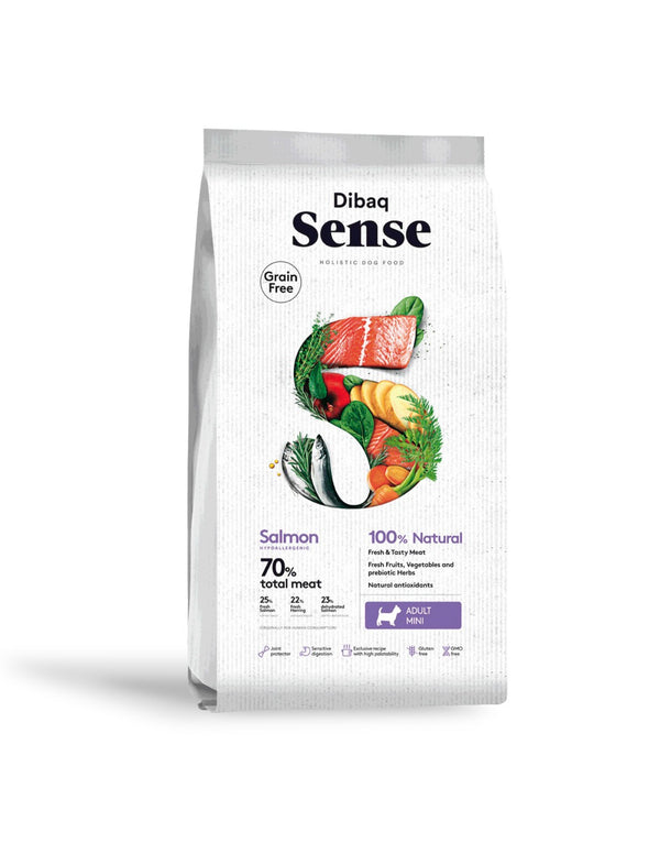 Alimento para Perro Adulto Mini Dibaq Sense Salmón