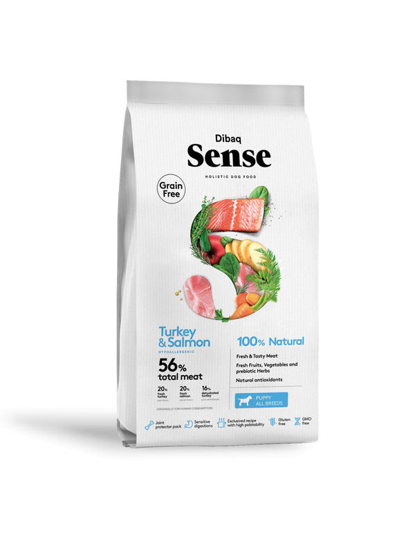 Alimento para Cachorros Dibaq Sense Pavo y Salmón
