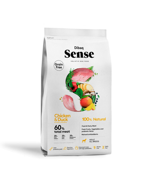 Alimento para Perro Adulto Dibaq Sense Pollo y Pato
