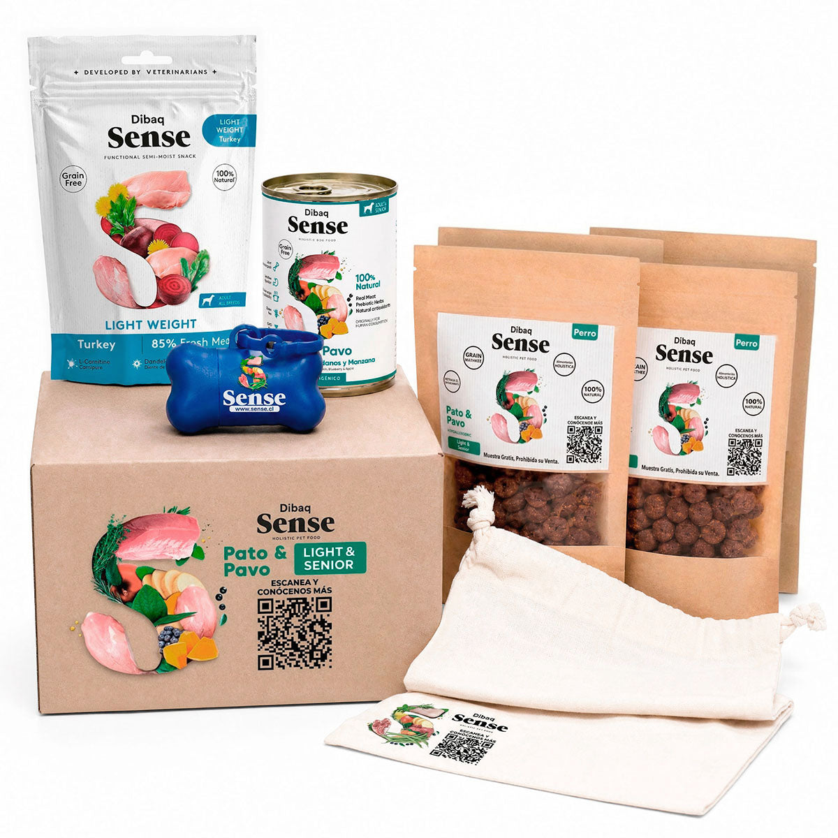 Try Pack Sense Dog Duck & Turkey Senior