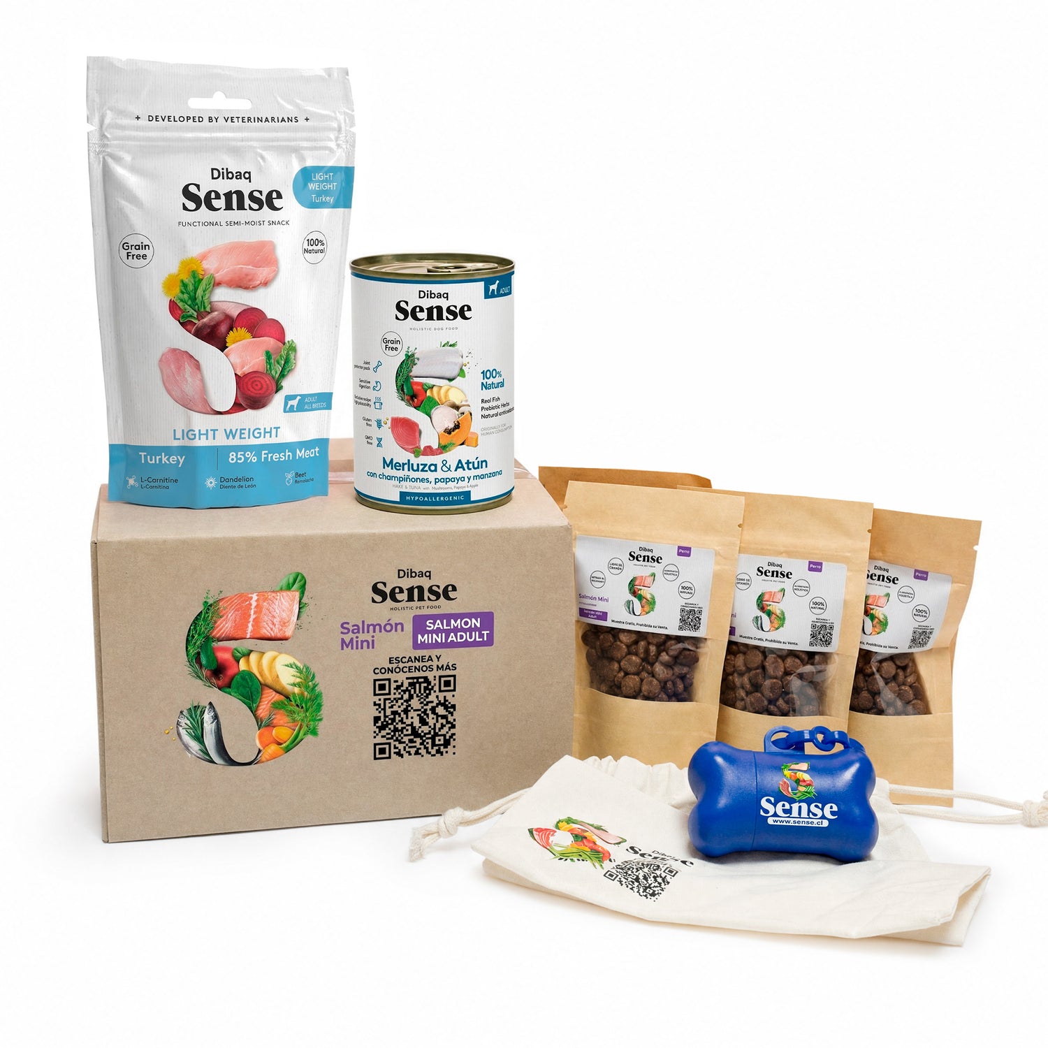 Try Pack Sense Dog Salmón Mini