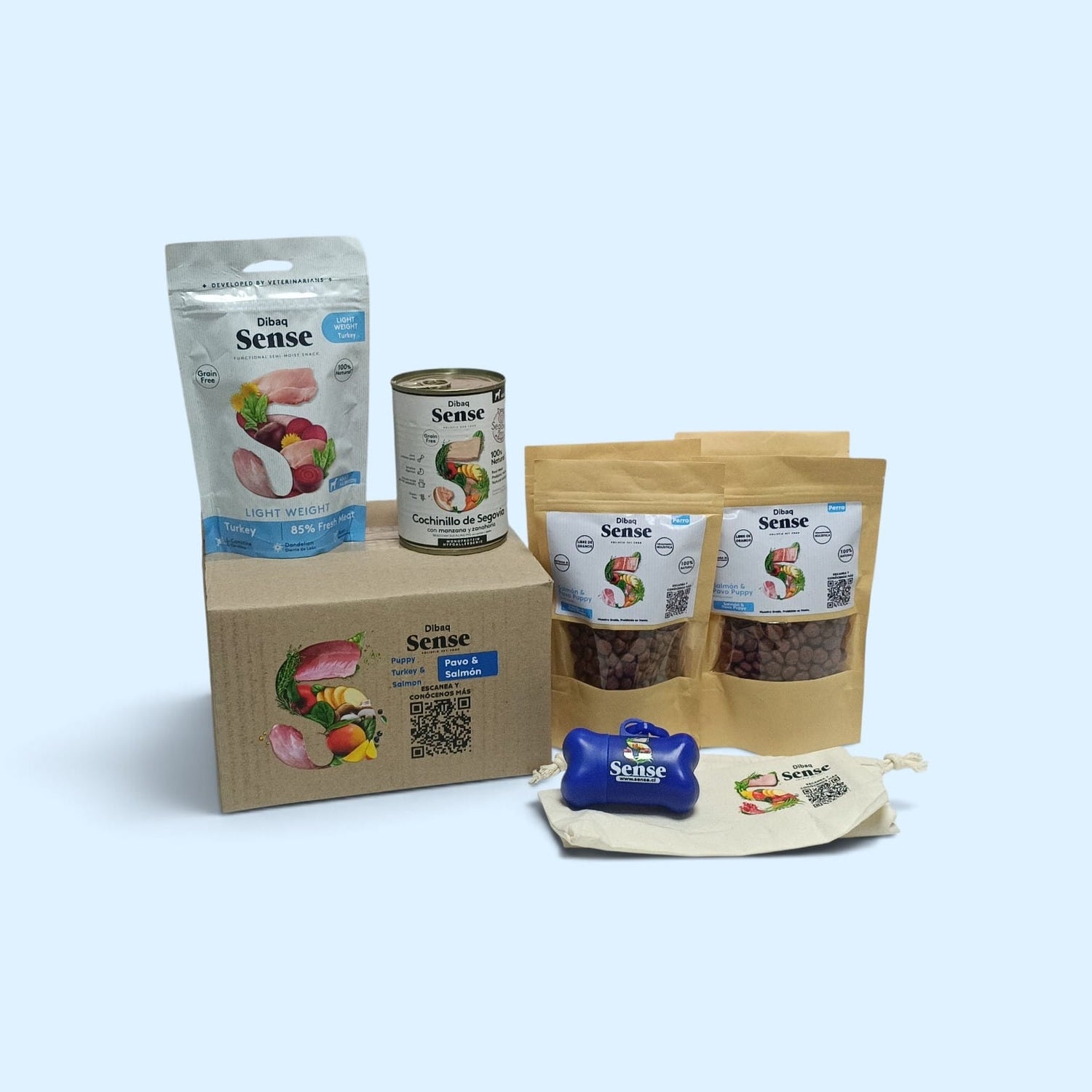 Try Pack Sense Dog Puppy Turkey & Salmón