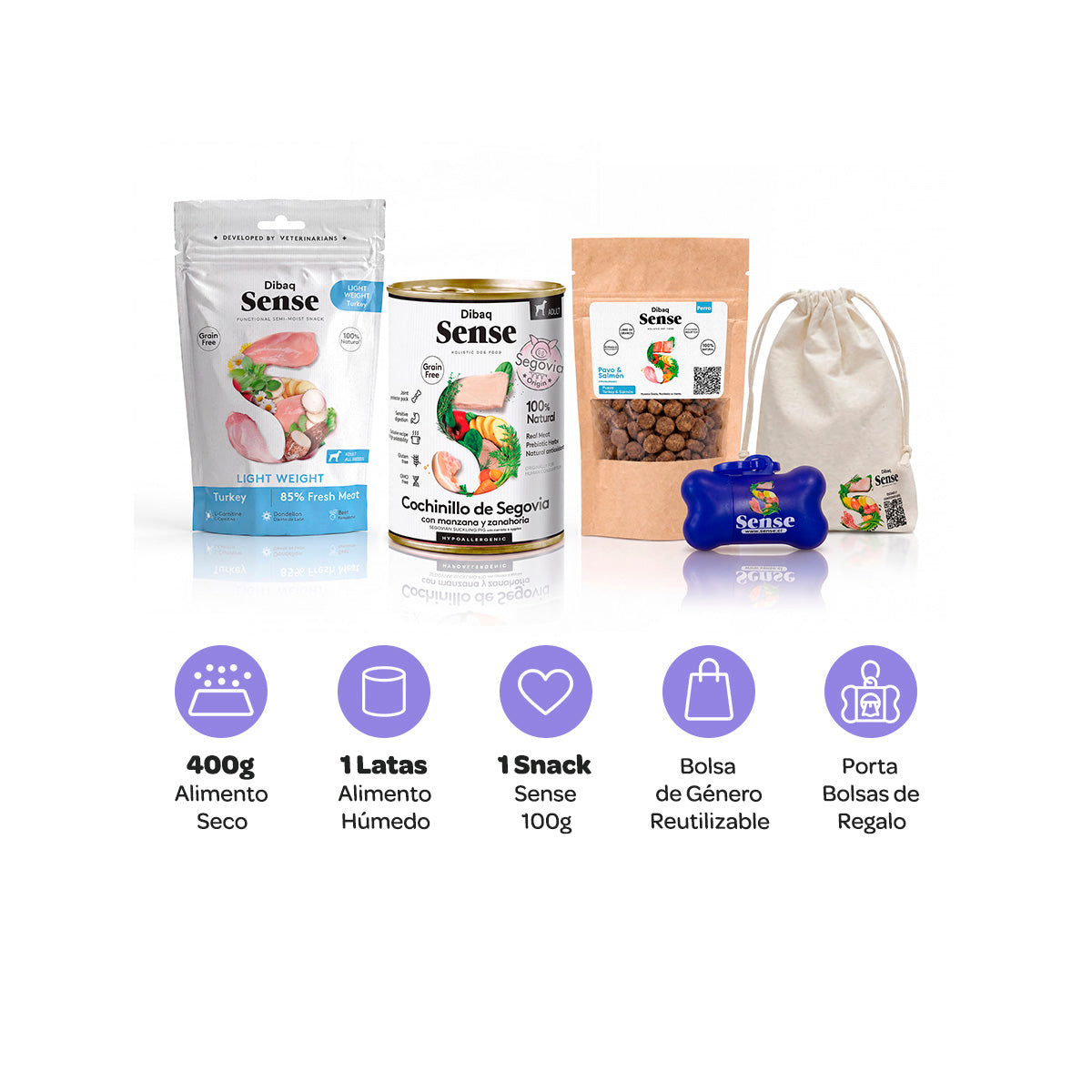 Try Pack Sense Dog Puppy Turkey & Salmón