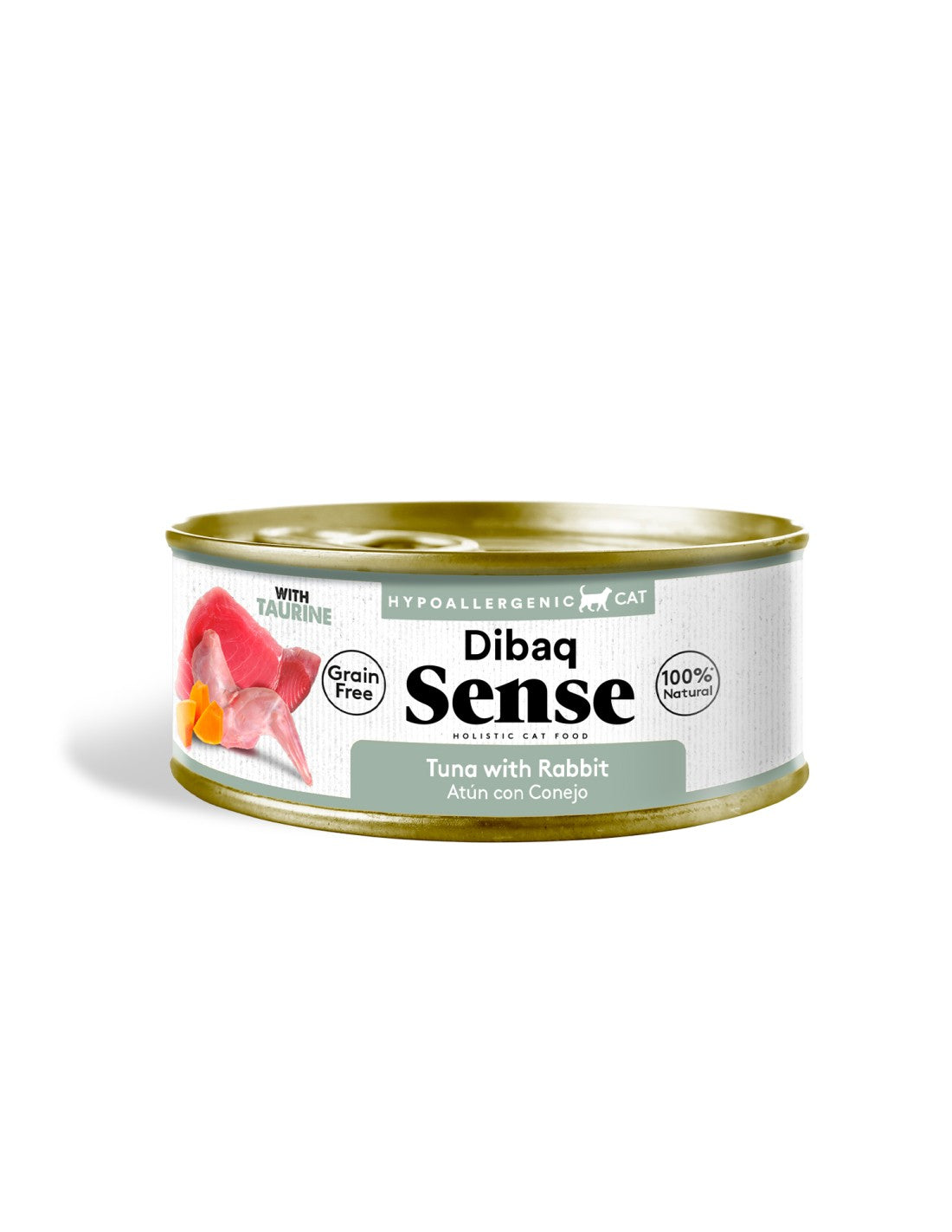 Alimento Húmedo para Gato Adulto Dibaq Sense Atún con Conejo 70g