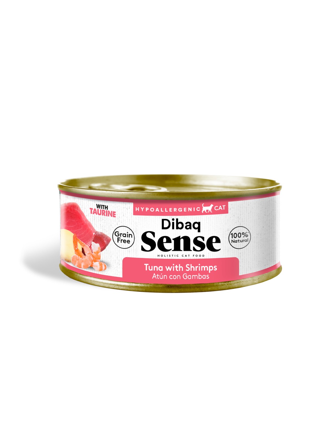 Alimento Húmedo para Gato Adulto Dibaq Sense Atún con Gambas 70g