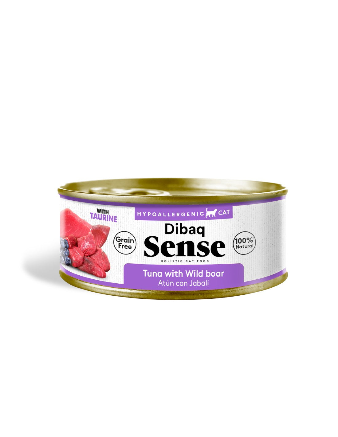 Alimento Húmedo para Gato Adulto Dibaq Sense Atún con Jabalí 70g