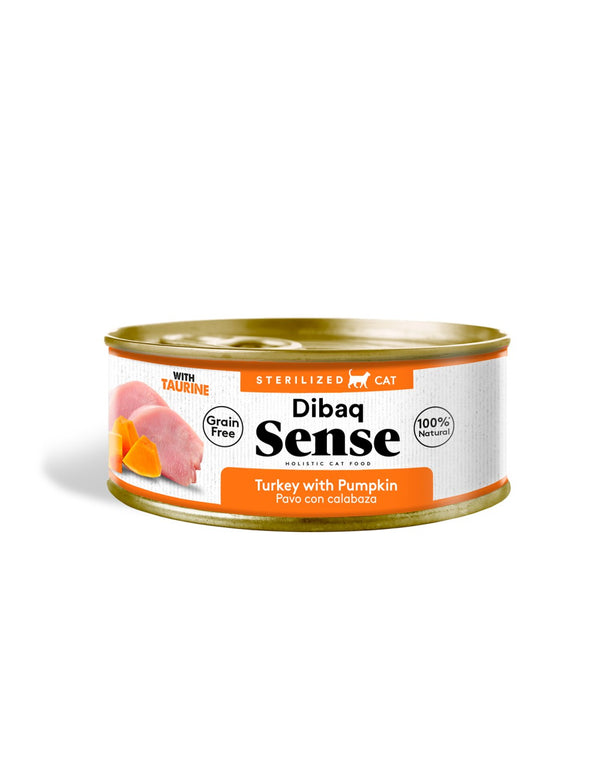 Alimento Húmedo para Gato Adulto Dibaq Sense Esterilizado Pavo con Calabaza 70g