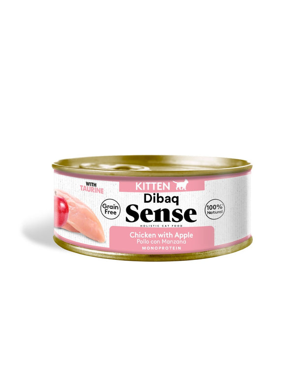 Alimento Húmedo para Gato Adulto Dibaq Sense Pollo con Manzana 70g