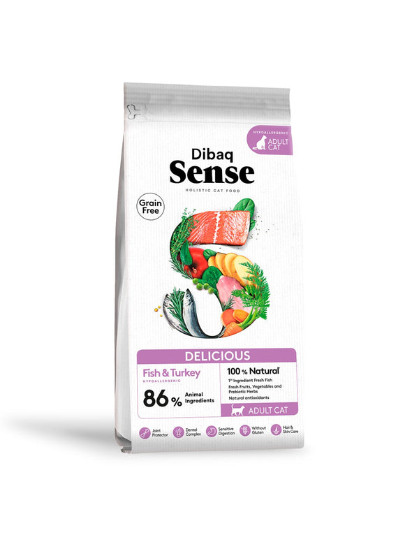 Alimento para Gato Dibaq Sense Delicious Pescados y Pavo