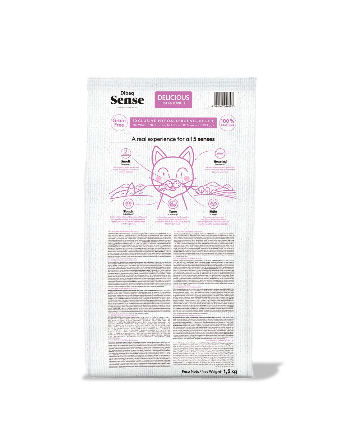 Alimento para Gato Dibaq Sense Delicious Pescados y Pavo