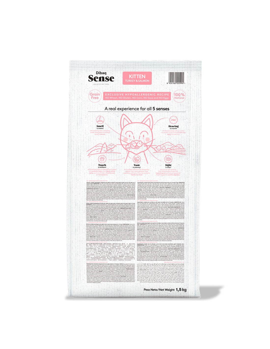 Alimento para Gato Dibaq Sense Kitten Salmon y Pavo