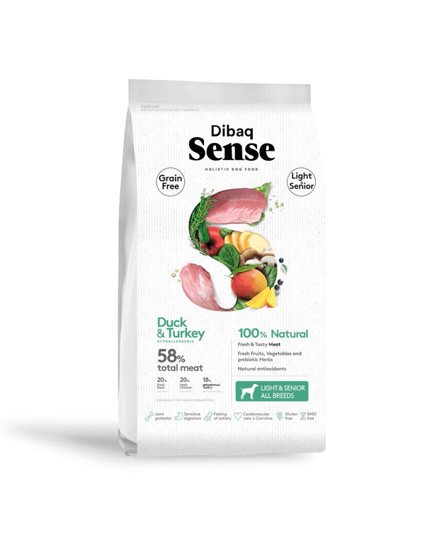 Alimento para Perro Adulto Dibaq Sense Light Pavo y Pato