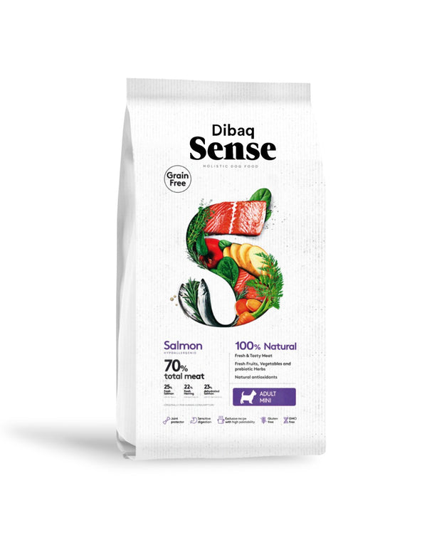 Alimento para Perro Adulto Mini Dibaq Sense Salmón