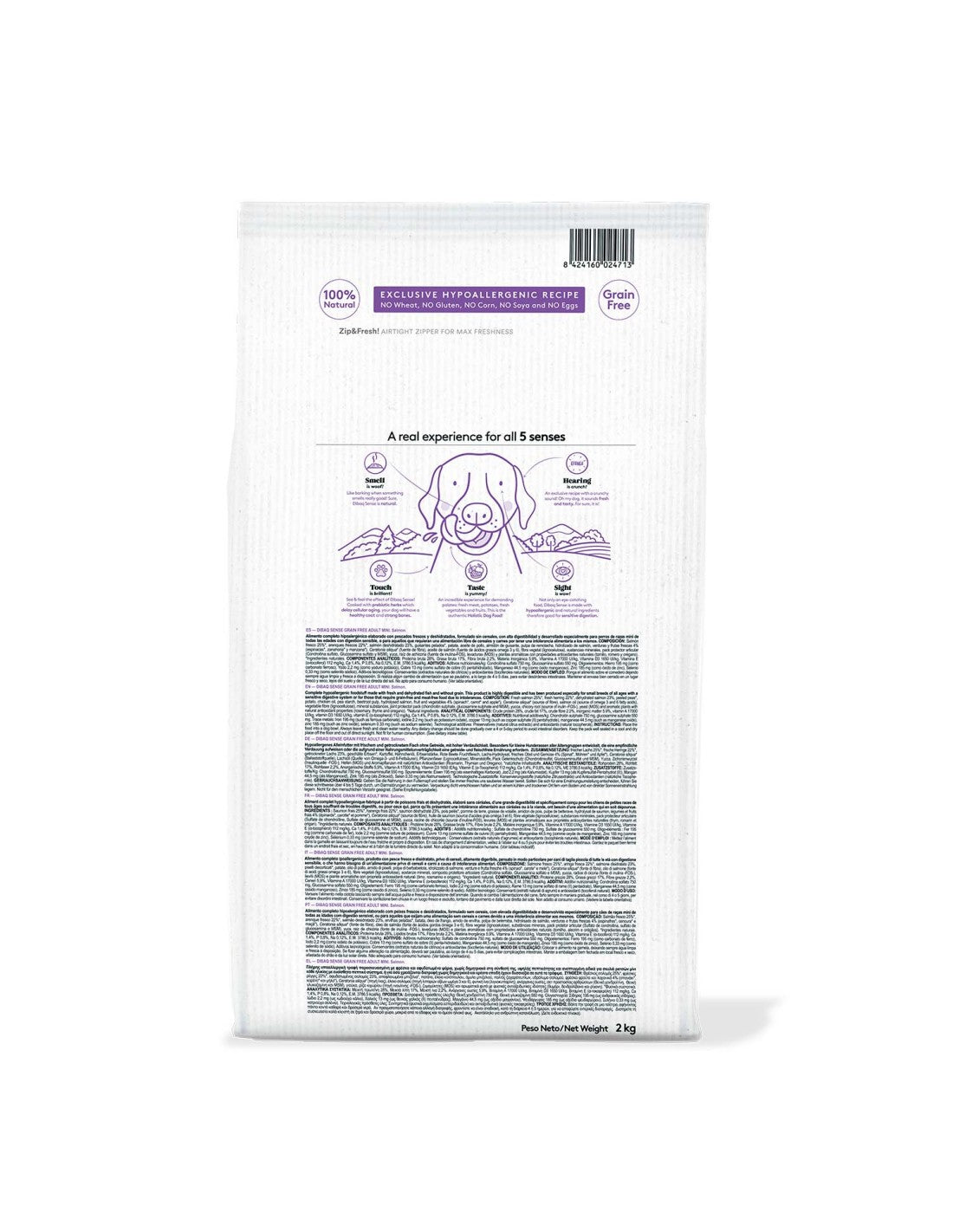 Alimento para Perro Adulto Mini Dibaq Sense Salmón