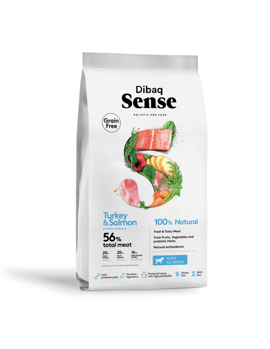 Alimento para Cachorros Dibaq Sense Pavo y Salmón