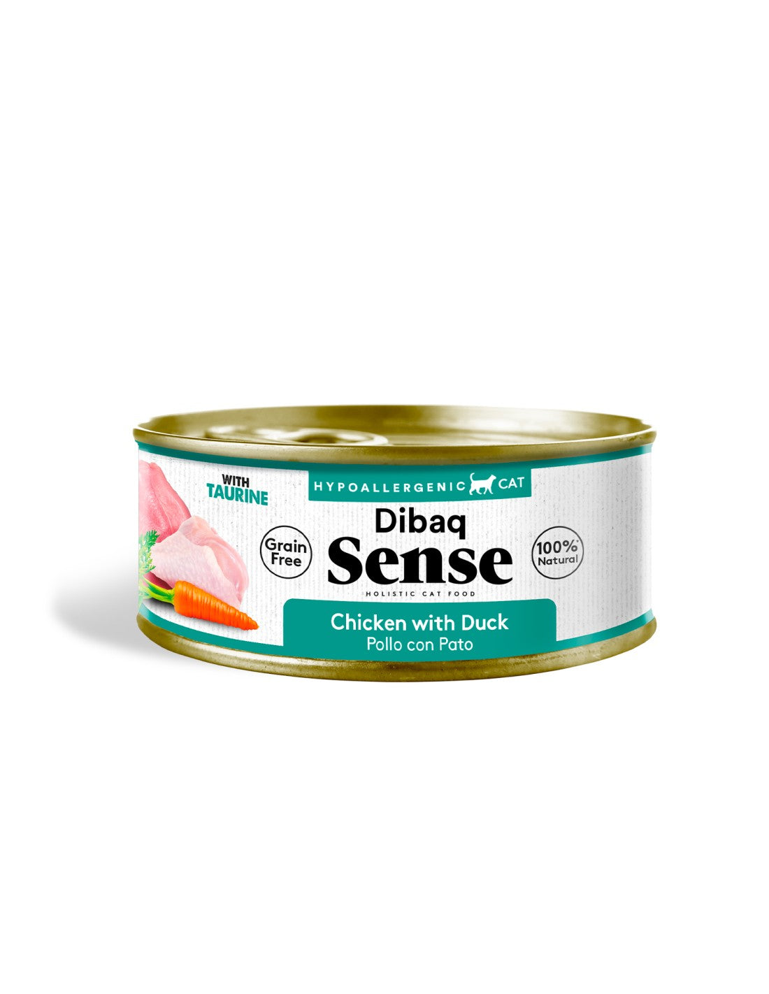 Alimento Húmedo para Gato Adulto Dibaq Sense Pollo con Pato 70g