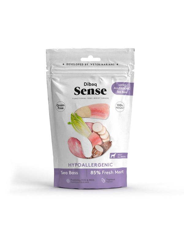 Snack Funcional para Perros Dibaq Sense Hipoalergénico de Lubina